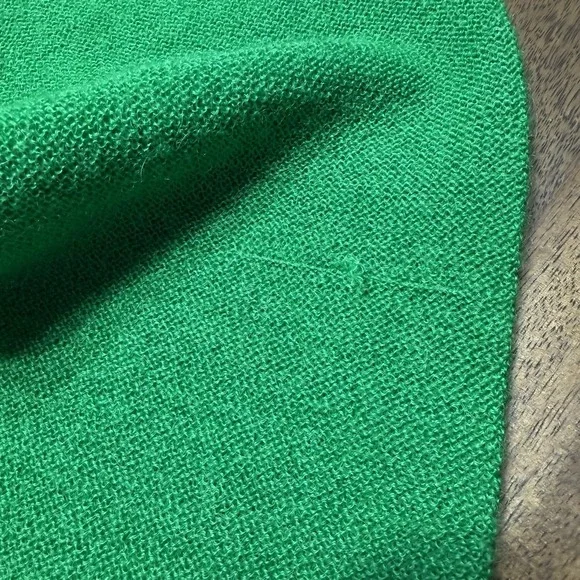 Vintage 70s Mohair Cardigan Sweater Green Medium